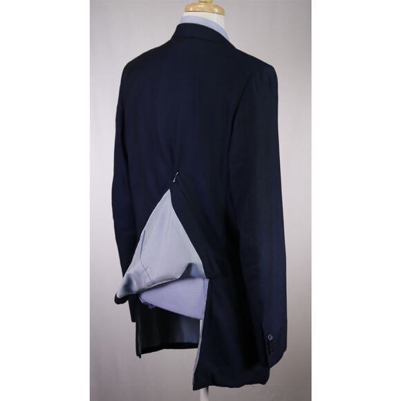 Zanella Blazer Malcom Midnight Blue 2-Btn Rayon Sportcoat 42L - Picture 7 of 9